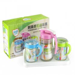 時尚玻璃調味瓶（三件套