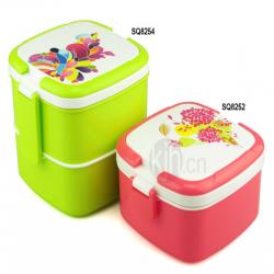 方型手提飯盒、雙層飯