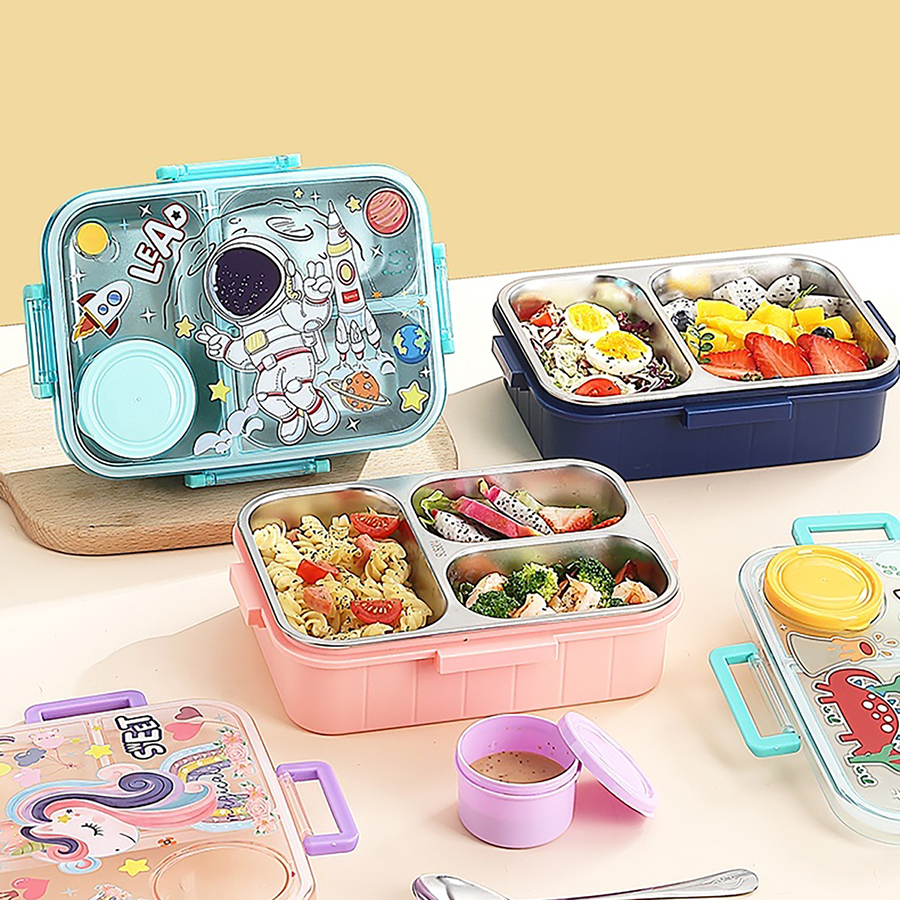 幻彩卡通獨(dú)立密封餐盒