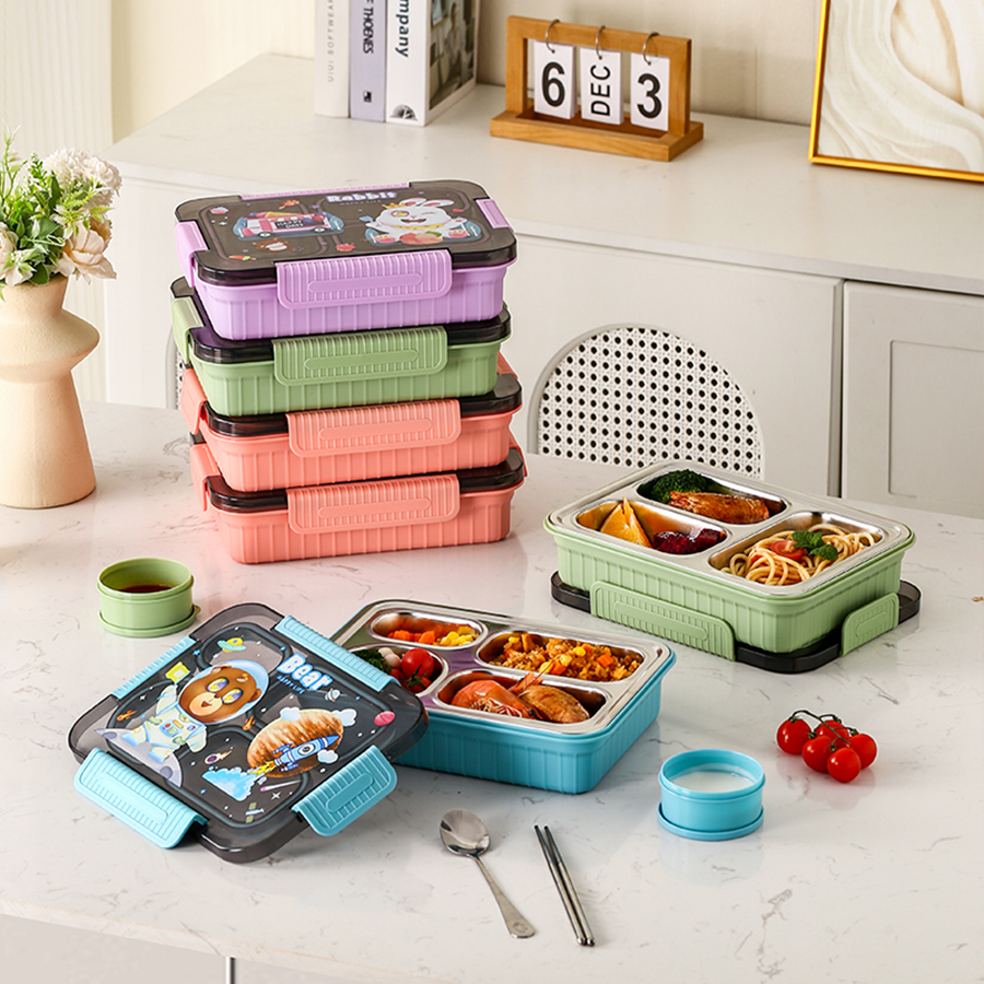 大號卡通密封不銹鋼餐