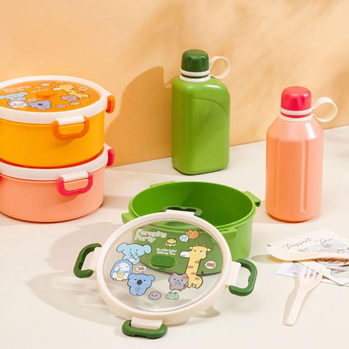 尚趣圓形單層飯盒(100