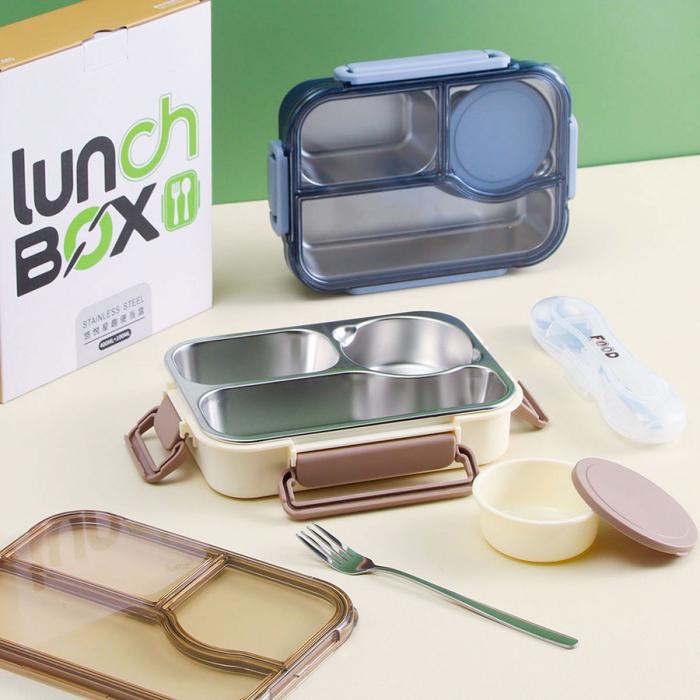 悠悅星趣便當盒(400ml+100ml)無印刷